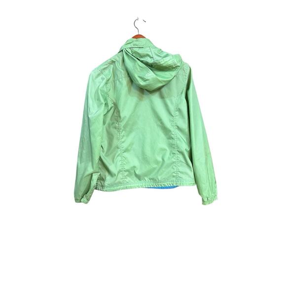 L.L. Bean Green Hooded Nylon Light Weight Jacket Women's Size Small Rain Jacket - Picture 2 of 8